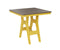 Berlin Gardens Harbor Bar Tables 33" Square Bar Table with Hammered Top