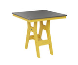 Berlin Gardens Harbor Bar Tables 33" Square Bar Table with Hammered Top