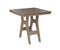 Berlin Gardens Harbor Bar Tables 33" Square Bar Table with Hammered Top