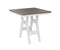 Berlin Gardens Harbor Bar Tables 33" Square Bar Table with Hammered Top