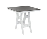 Berlin Gardens Harbor Bar Tables 33" Square Bar Table with Hammered Top