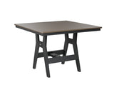 Berlin Gardens Harbor Bar Tables 44" Square Bar Table with Hammered Top