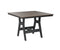 Berlin Gardens Harbor Bar Tables 44" Square Bar Table with Hammered Top