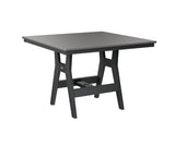 Berlin Gardens Harbor Bar Tables 44" Square Bar Table with Hammered Top