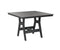 Berlin Gardens Harbor Bar Tables 44" Square Bar Table with Hammered Top