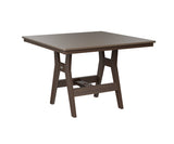 Berlin Gardens Harbor Bar Tables 44" Square Bar Table with Hammered Top