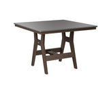 Berlin Gardens Harbor Bar Tables 44" Square Bar Table with Hammered Top
