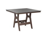 Berlin Gardens Harbor Bar Tables 44" Square Bar Table with Hammered Top