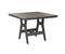 Berlin Gardens Harbor Bar Tables 44" Square Bar Table with Hammered Top