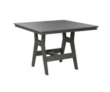Berlin Gardens Harbor Bar Tables 44" Square Bar Table with Hammered Top