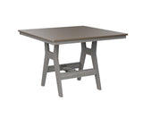 Berlin Gardens Harbor Bar Tables 44" Square Bar Table with Hammered Top