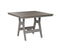 Berlin Gardens Harbor Bar Tables 44" Square Bar Table with Hammered Top