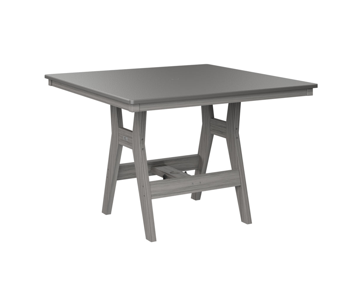 Berlin Gardens Harbor Bar Tables 44" Square Bar Table with Hammered Top