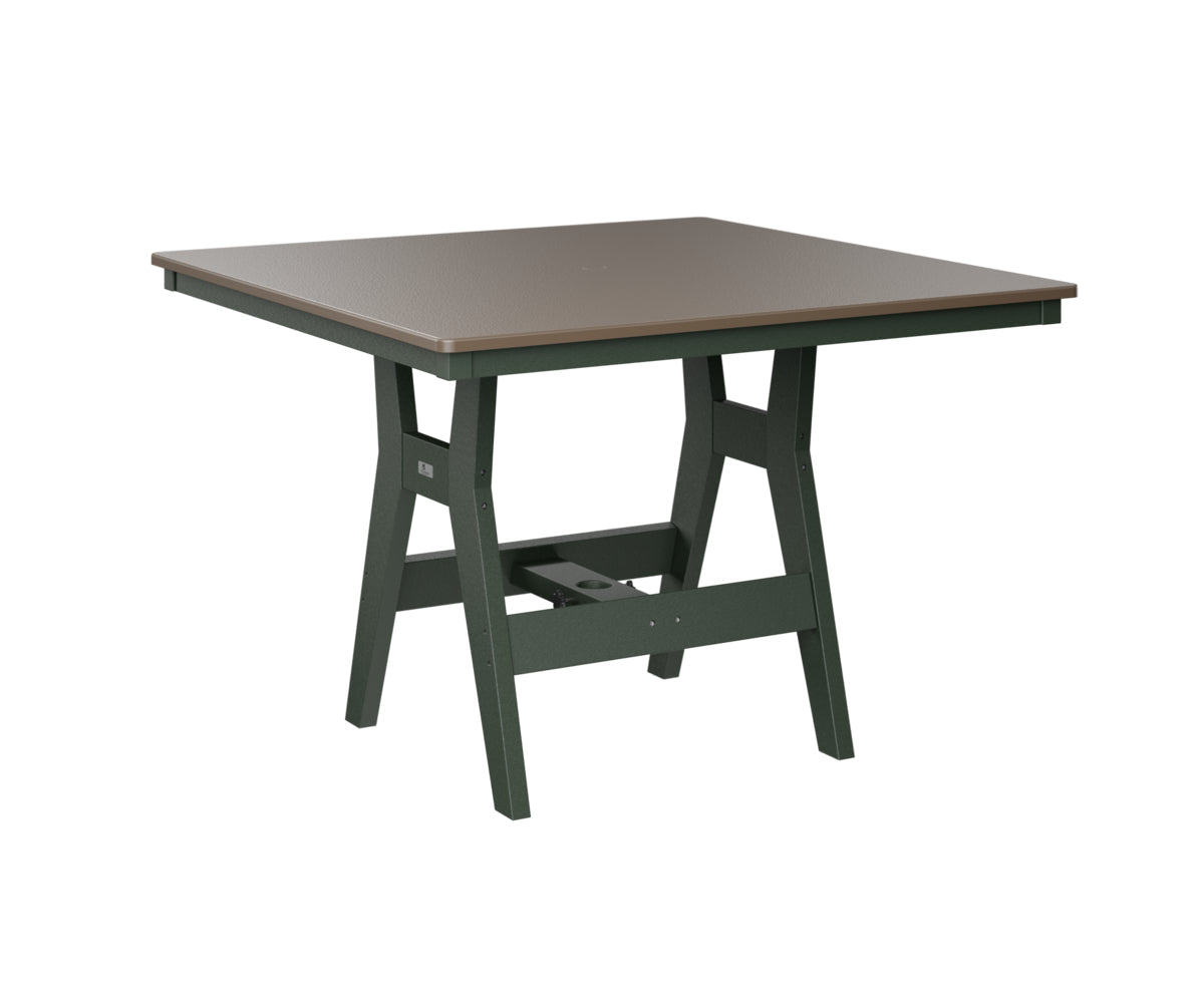 Berlin Gardens Harbor Bar Tables 44" Square Bar Table with Hammered Top