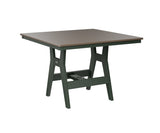 Berlin Gardens Harbor Bar Tables 44" Square Bar Table with Hammered Top