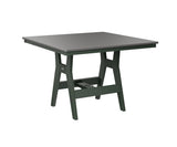 Berlin Gardens Harbor Bar Tables 44" Square Bar Table with Hammered Top