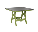 Berlin Gardens Harbor Bar Tables 44" Square Bar Table with Hammered Top