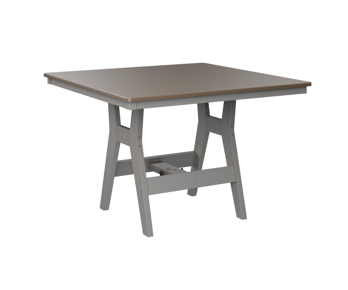 Berlin Gardens Harbor Bar Tables 44" Square Bar Table with Hammered Top