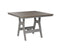 Berlin Gardens Harbor Bar Tables 44" Square Bar Table with Hammered Top