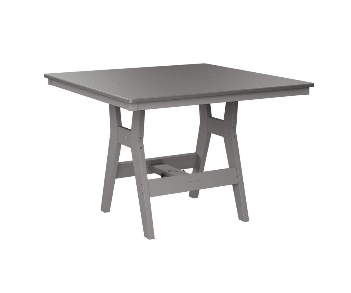 Berlin Gardens Harbor Bar Tables 44" Square Bar Table with Hammered Top