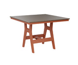 Berlin Gardens Harbor Bar Tables 44" Square Bar Table with Hammered Top