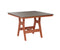 Berlin Gardens Harbor Bar Tables 44" Square Bar Table with Hammered Top