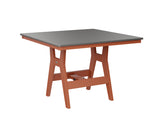 Berlin Gardens Harbor Bar Tables 44" Square Bar Table with Hammered Top