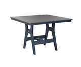 Berlin Gardens Harbor Bar Tables 44" Square Bar Table with Hammered Top