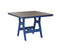 Berlin Gardens Harbor Bar Tables 44" Square Bar Table with Hammered Top