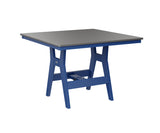 Berlin Gardens Harbor Bar Tables 44" Square Bar Table with Hammered Top