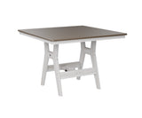 Berlin Gardens Harbor Bar Tables 44" Square Bar Table with Hammered Top