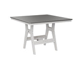 Berlin Gardens Harbor Bar Tables 44" Square Bar Table with Hammered Top