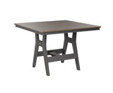 Berlin Gardens Harbor Bar Tables 44" Square Bar Table with Hammered Top