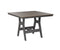 Berlin Gardens Harbor Bar Tables 44" Square Bar Table with Hammered Top