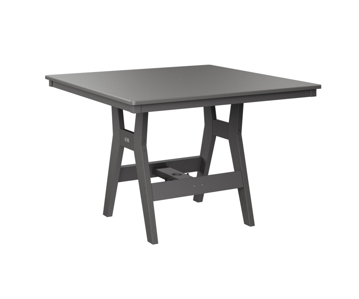 Berlin Gardens Harbor Bar Tables 44" Square Bar Table with Hammered Top