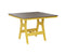 Berlin Gardens Harbor Bar Tables 44" Square Bar Table with Hammered Top