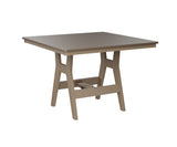Berlin Gardens Harbor Bar Tables 44" Square Bar Table with Hammered Top