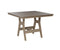 Berlin Gardens Harbor Bar Tables 44" Square Bar Table with Hammered Top