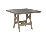 Berlin Gardens Harbor Bar Tables 44" Square Bar Table with Hammered Top