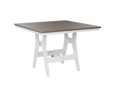 Berlin Gardens Harbor Bar Tables 44" Square Bar Table with Hammered Top