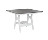 Berlin Gardens Harbor Bar Tables 44" Square Bar Table with Hammered Top
