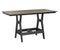 Berlin Gardens Harbor Bar Tables 33" x 66" Rectangular Bar Table with Hammered Top