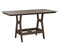Berlin Gardens Harbor Bar Tables 33" x 66" Rectangular Bar Table with Hammered Top
