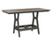 Berlin Gardens Harbor Bar Tables 33" x 66" Rectangular Bar Table with Hammered Top