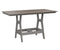 Berlin Gardens Harbor Bar Tables 33" x 66" Rectangular Bar Table with Hammered Top
