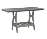 Berlin Gardens Harbor Bar Tables 33" x 66" Rectangular Bar Table with Hammered Top