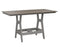 Berlin Gardens Harbor Bar Tables 33" x 66" Rectangular Bar Table with Hammered Top