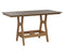 Berlin Gardens Harbor Bar Tables 33" x 66" Rectangular Bar Table with Hammered Top