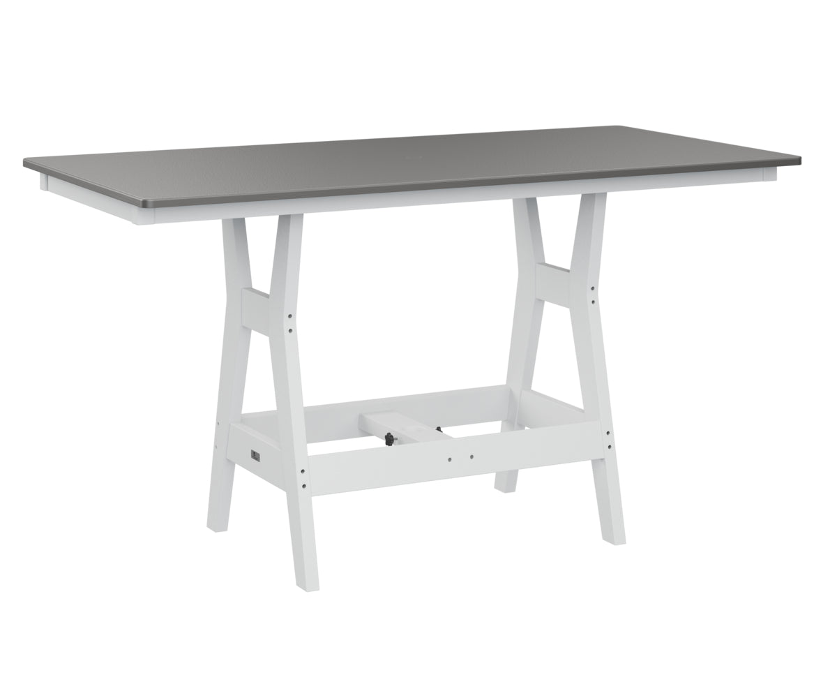 Berlin Gardens Harbor Dining Tables 33" x 66" Rectangular Dining Table with Hammered Top