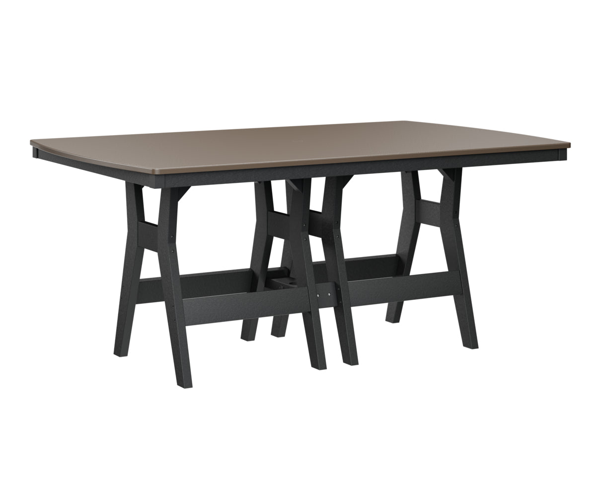 Berlin Gardens Harbor Bar Tables 44" x 72" Rectangular Bar Table with Hammered Top